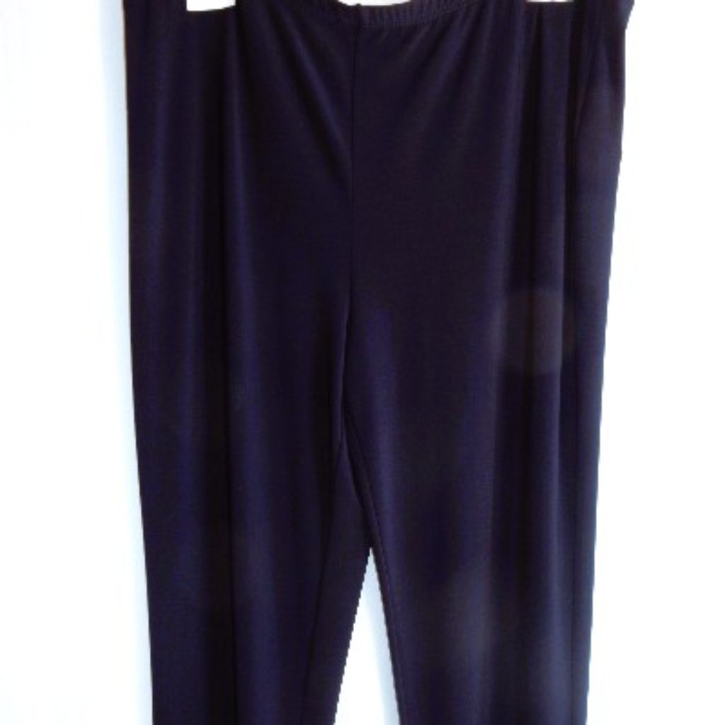 Joseph Ribkoff Midnight Blue Knit Leggings In Size 14